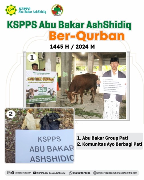 KSPPS Abu Bakar AshShidiq ber-qurban di Hari Raya Idul Adha 1445 H